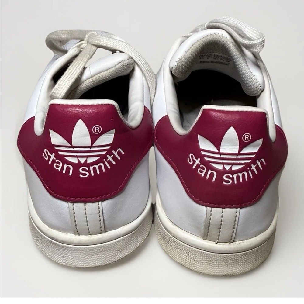 ADIDAS Originals STAN SMITH Retro‎ Pink & White Sneakers Women’s US 7.5 - Picture 5 of 9